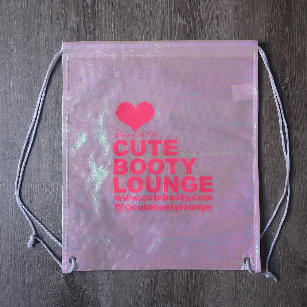 Cute Booty Lounge drawstring backpack NWT